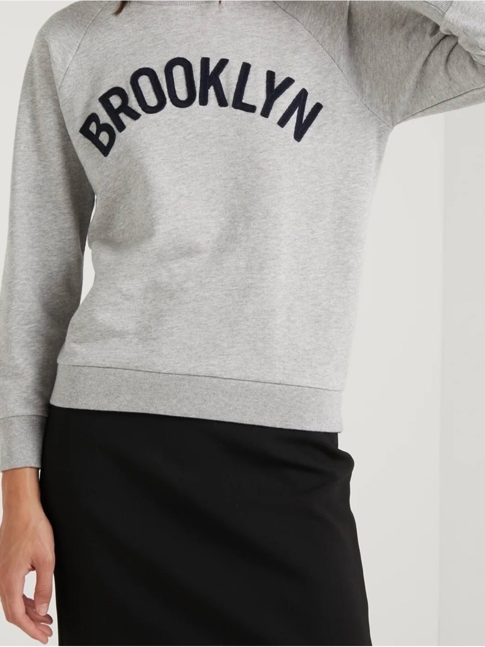 J. Crew Gray 'BROOKLYN' Crewneck Sweater
